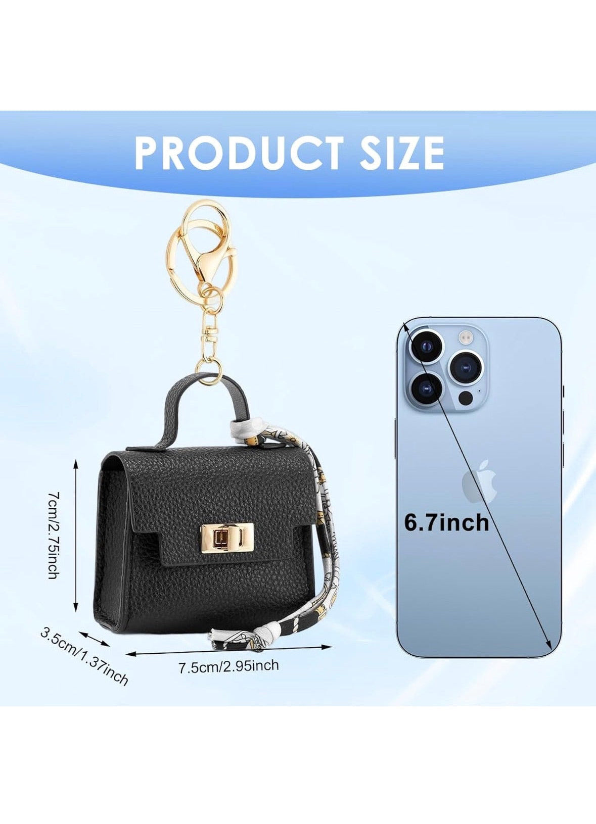 Teeny Totes Bag Charm (Black)
