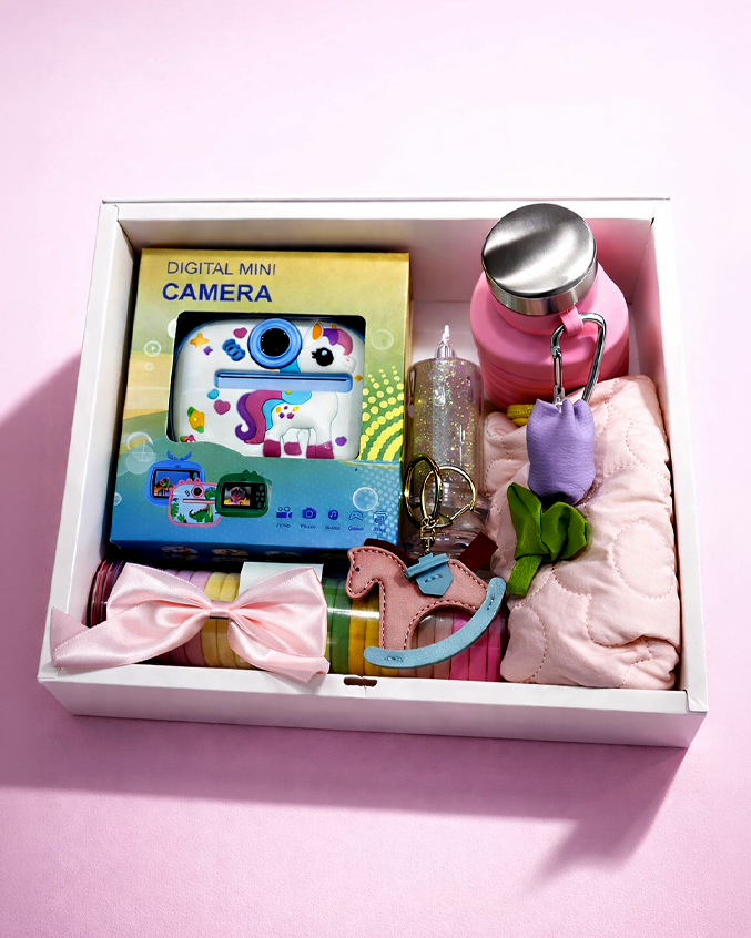 Valentine's Day Gift Hamper with Print Pop Retro Camera