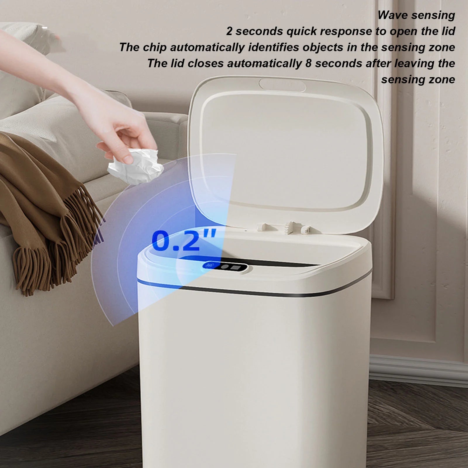 TouchTrash sensor trash can