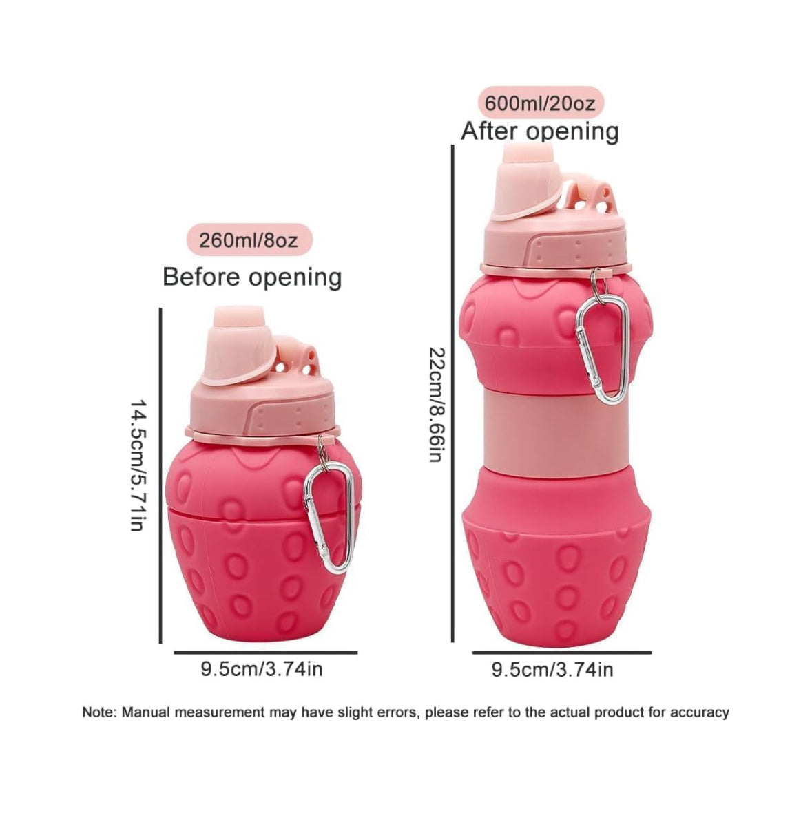 Lush Strawberry collapsible bottle