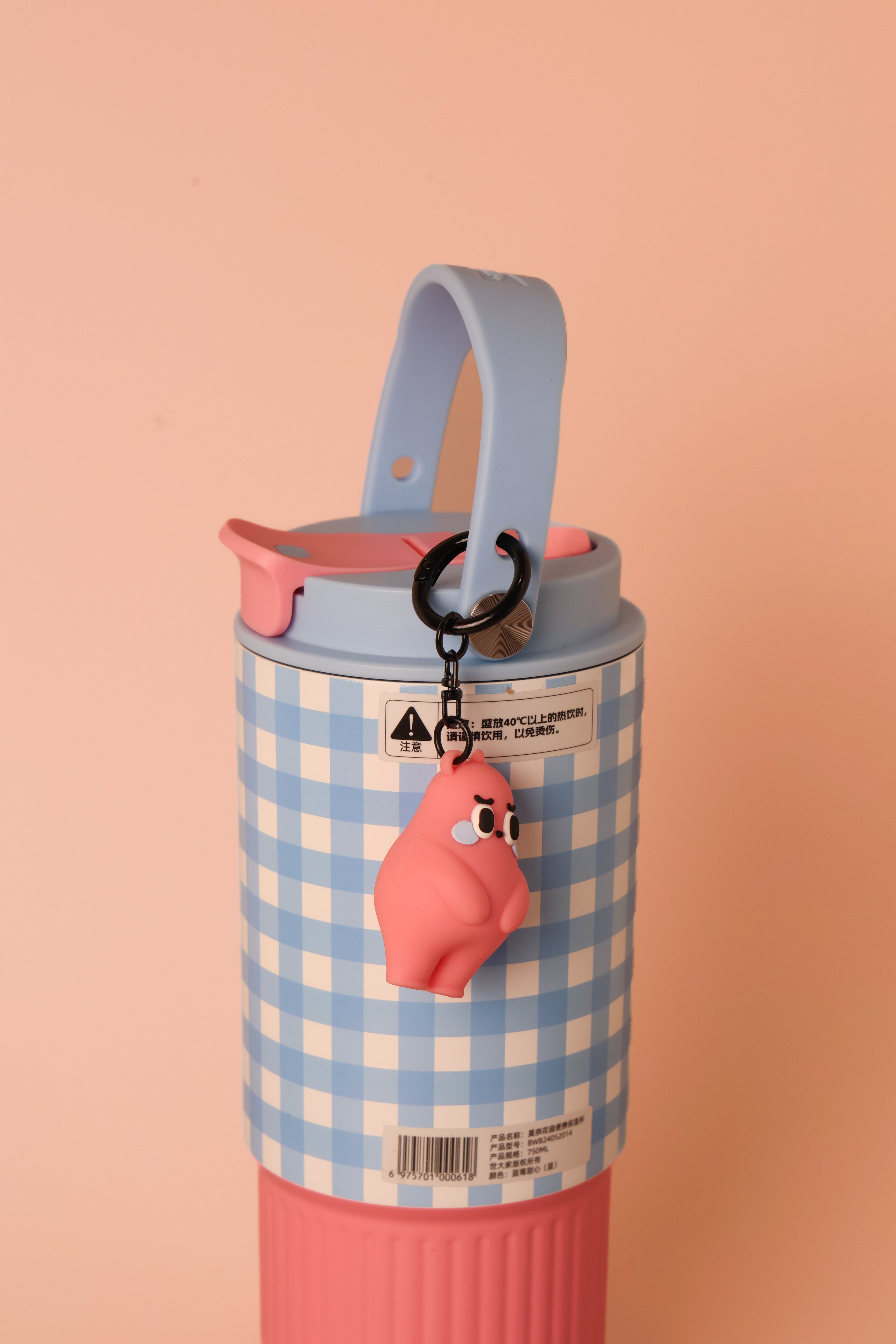 Sip & Sling  Crossbody Sipper (Blue & Pink)