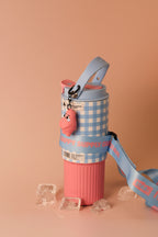 Sip & Sling  Crossbody Sipper (Blue & Pink) 700ml