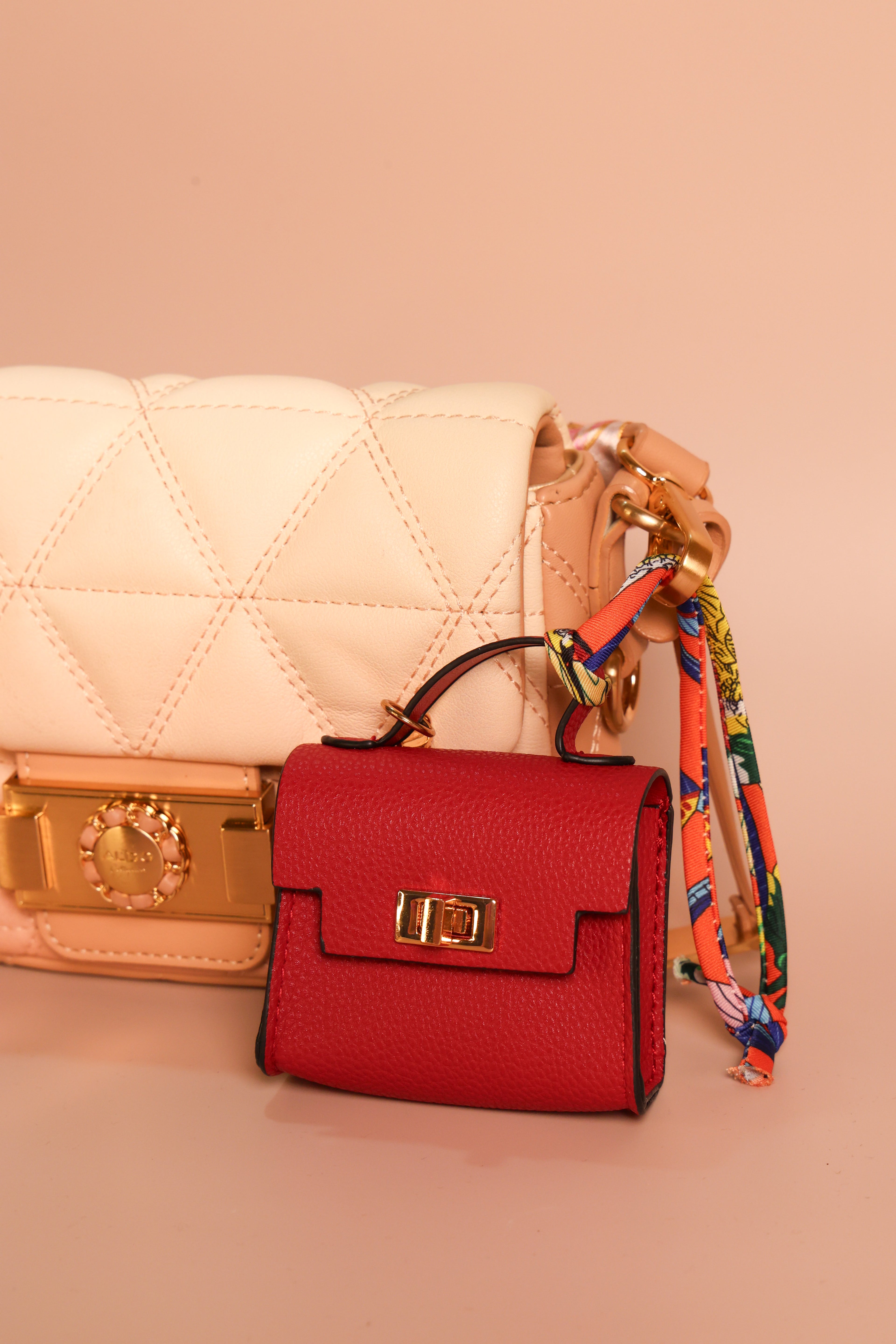 Teeny Totes Bag Charm (Red)