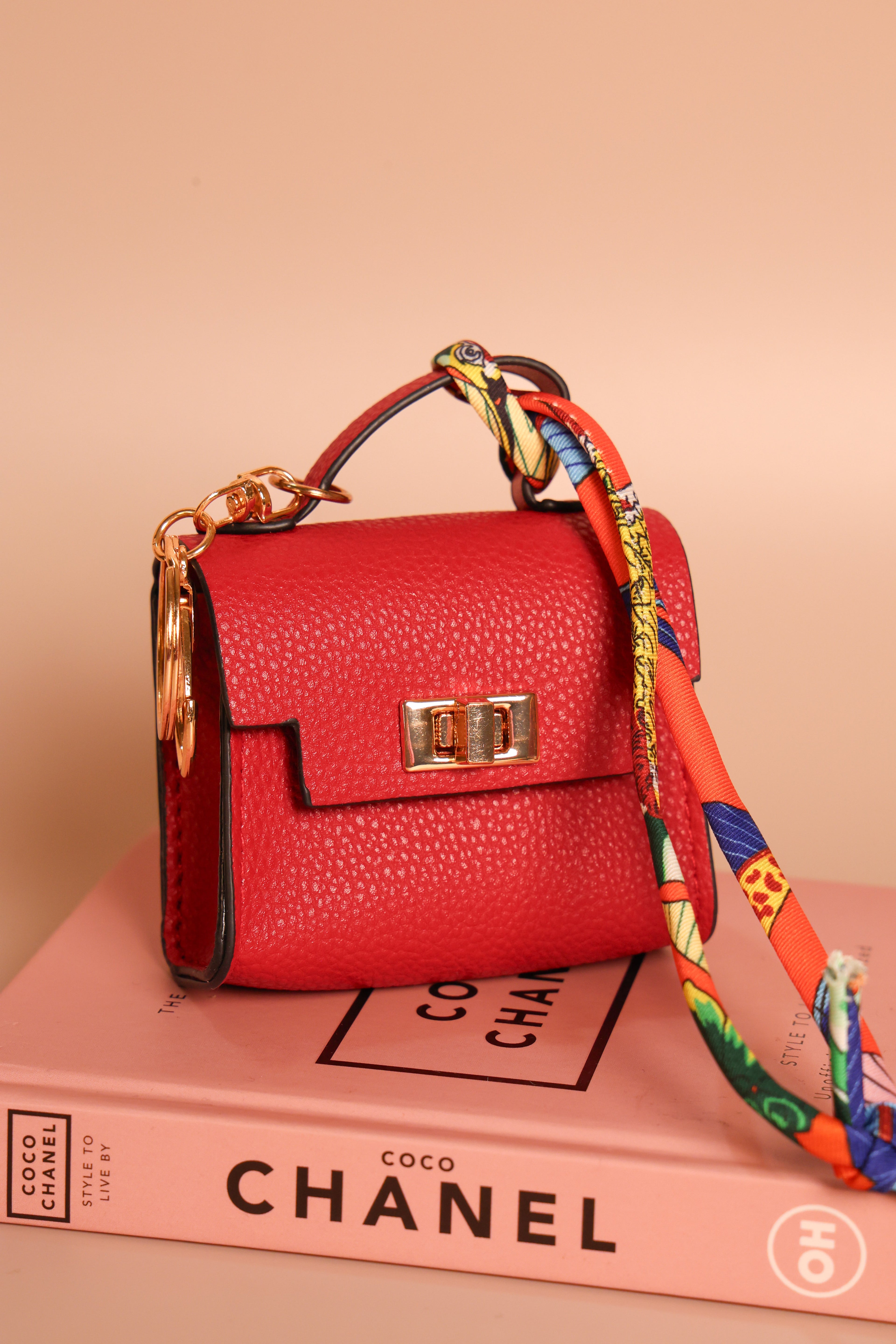 Teeny Totes Bag Charm (Red)