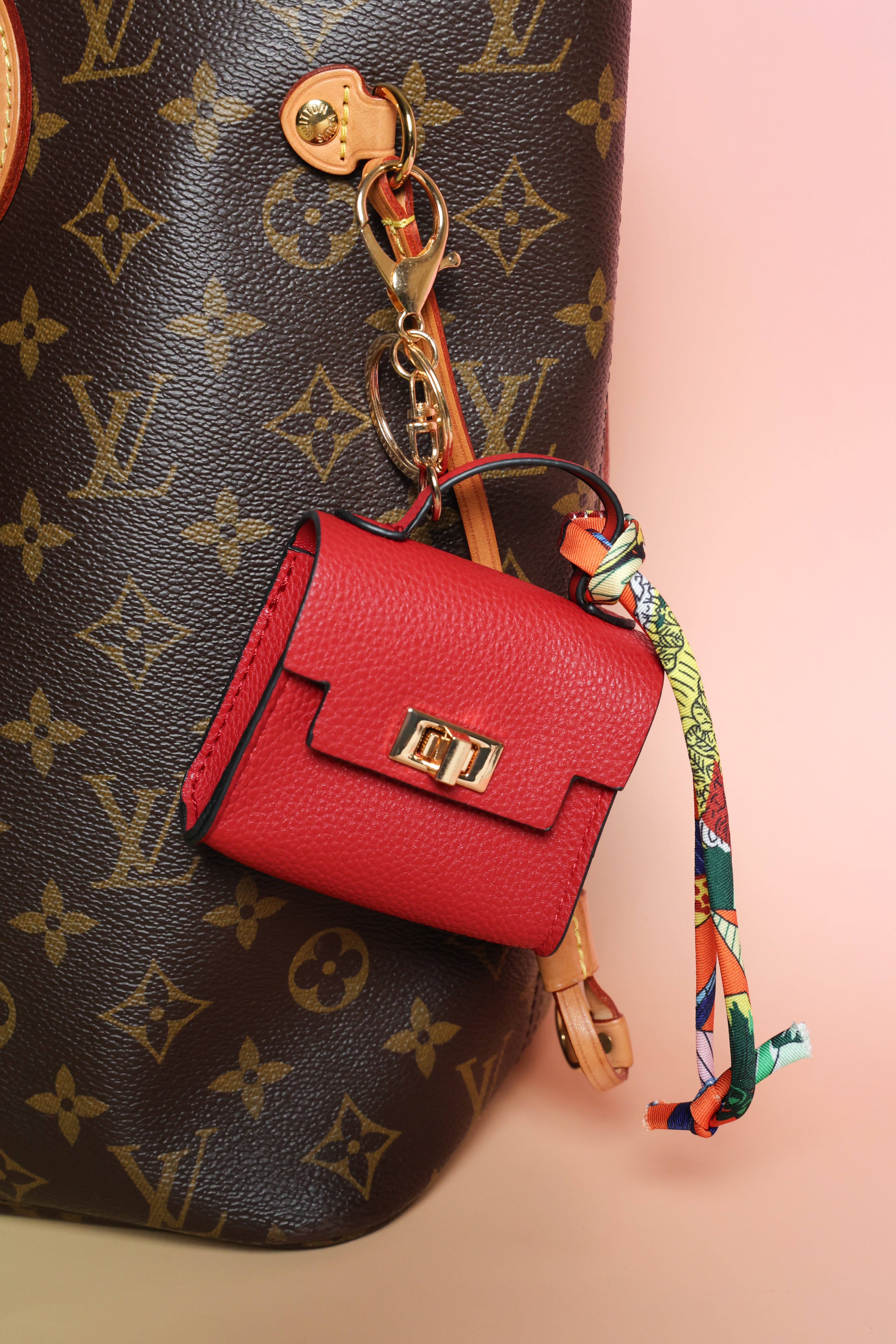Teeny Totes Bag Charm (Red)