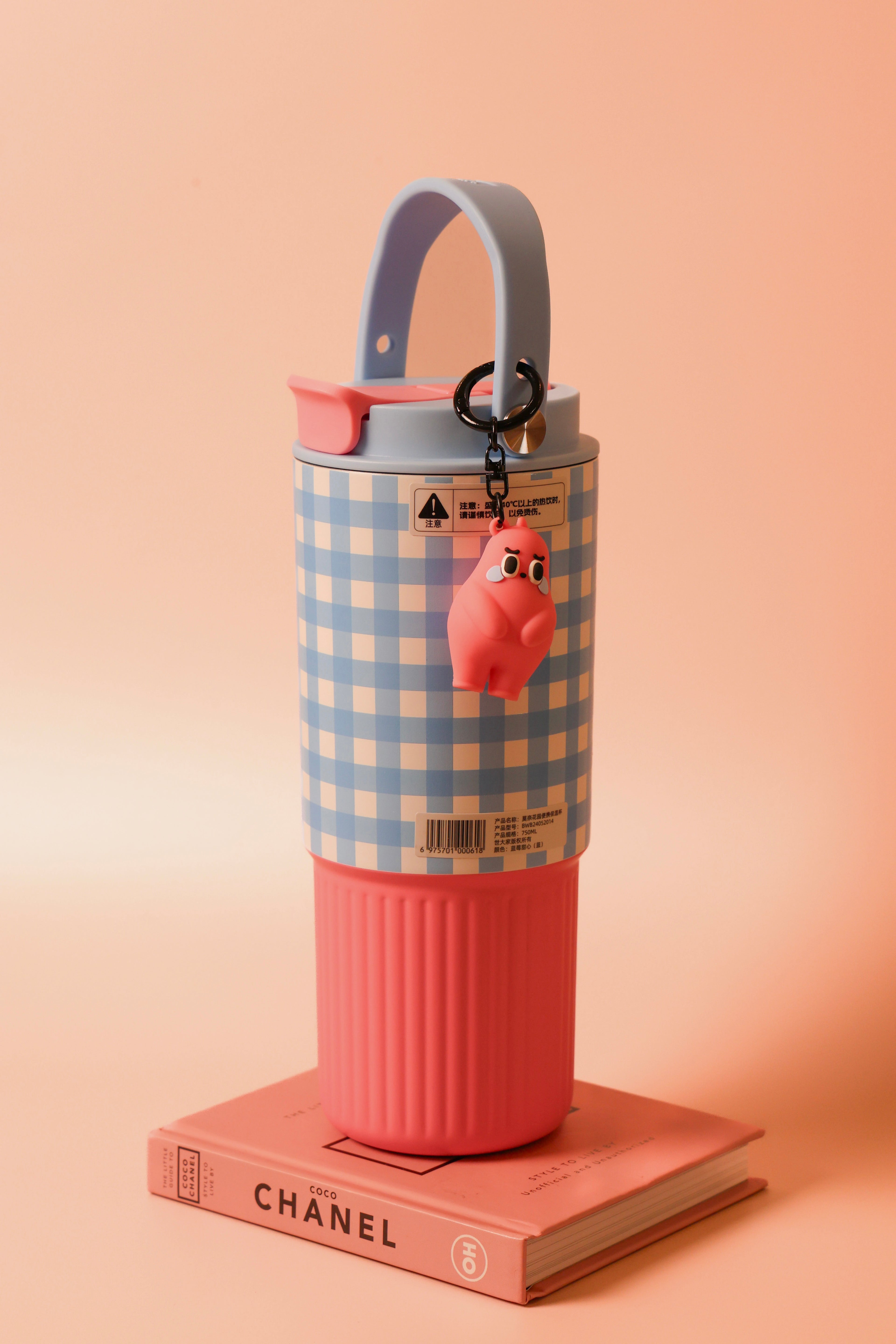 Sip & Sling  Crossbody Sipper (Blue & Pink)