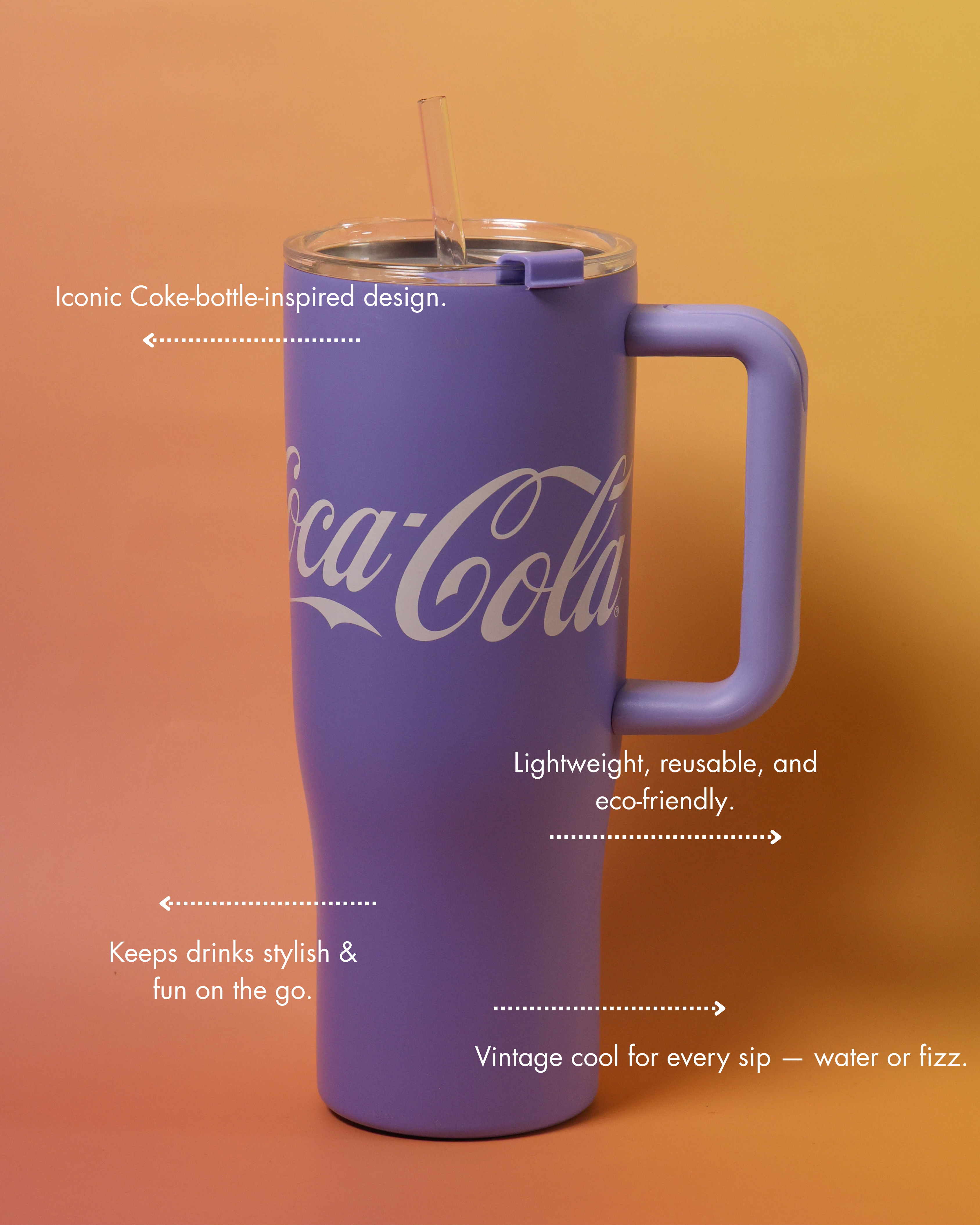 PopSip Coca cola sipper (Purple)